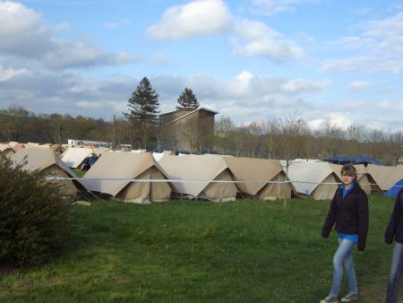 les tentes des bleus